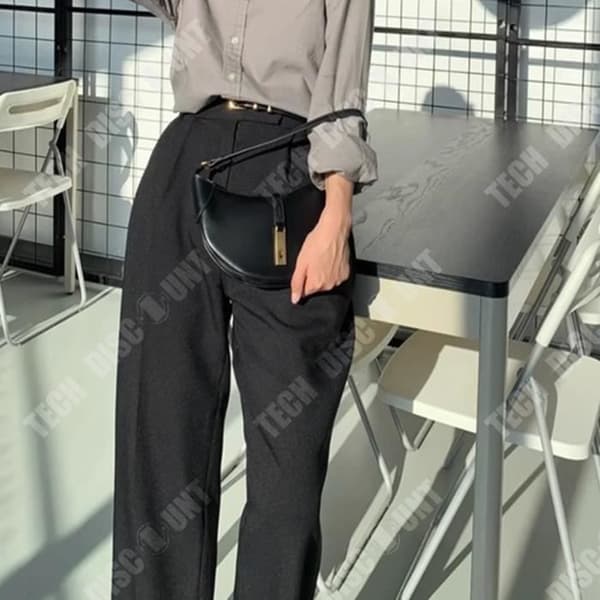 TD® Fashion ryggsäck läder tygväska halvmåne sadel en axel diagonal underarm dumpling Croissant väska kvinnor