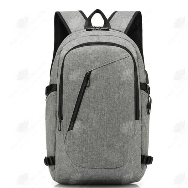 HTBE® Multifunktionell ryggsäck för män och kvinnor med stor kapacitet USB-uppladdningsbar utomhusresedatorryggsäck