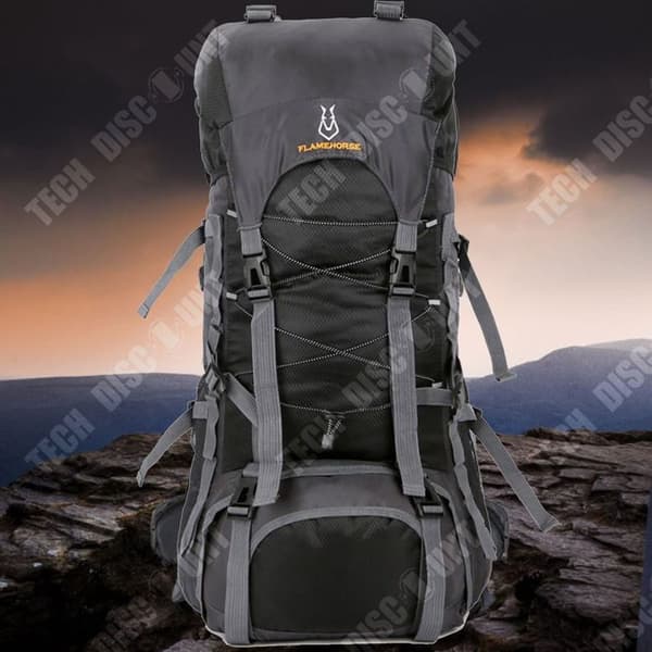 TD vandringsväskor och ryggsäckar Svart vandringsväska 60L herr vandringsryggsäck Outdoor Vandringsryggsäck för camping
