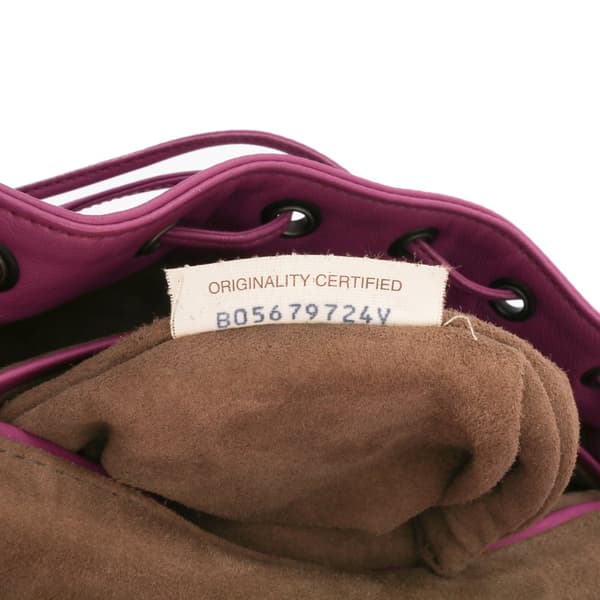 Pre-owned Bottega Veneta Nappa Intrecciato Backpack Purple