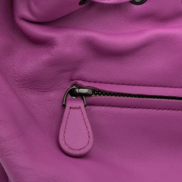 Pre-owned Bottega Veneta Nappa Intrecciato Backpack Purple