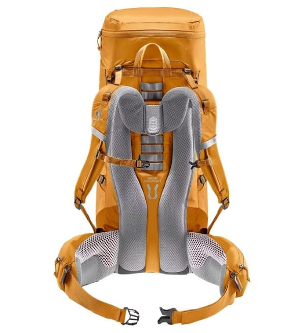 Deuter Aircontact Lite 40 + 10 keltainen-vaahtera vaellusreppu