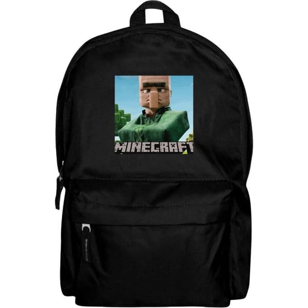 Ryggsekk i Lettvektsmateriale | Voksen-Ryggsekk A Minecraft Movie Svart Barn
