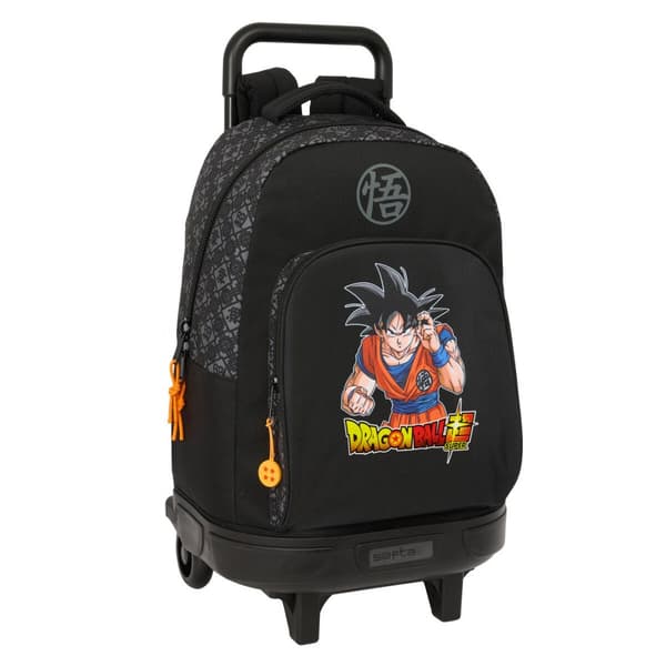Skolväska med hjul Dragon Ball Combat Svart 33 x 45 x 22 cm