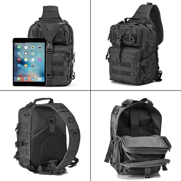 Olkalaukku, crossbody-laukku, naamiointikuvioinen miesten reppu, crossbody-laukku