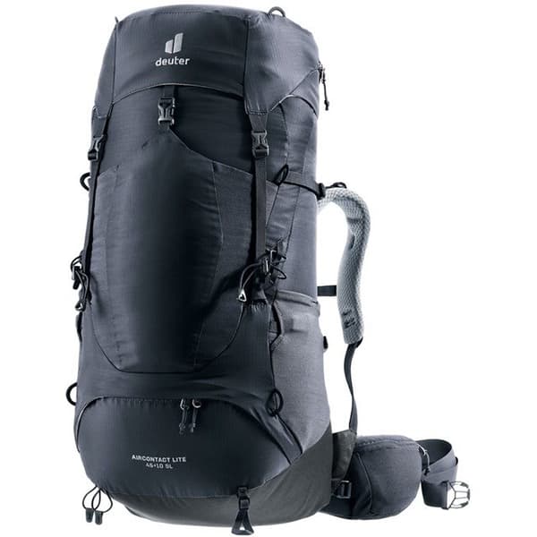 Deuter Aircontact Lite 45 + 10 SL vandringsryggsäck i svart grafit