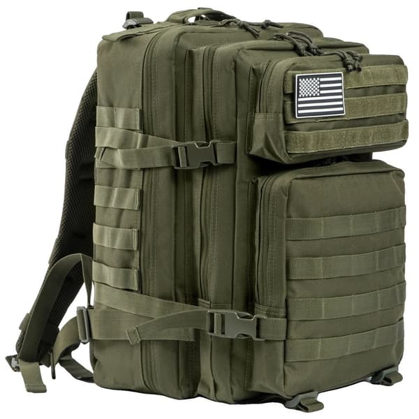 Taktisk rygsæk, 45L stor kapacitet, unisex design,Grøn
