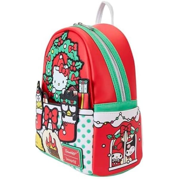 Ryggsäck - LOUNGEFLY - Hello Kitty - Växtbaserat läder - Flerfärgad - Festlig