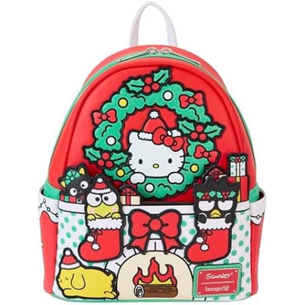 Ryggsäck - LOUNGEFLY - Hello Kitty - Växtbaserat läder - Flerfärgad - Festlig