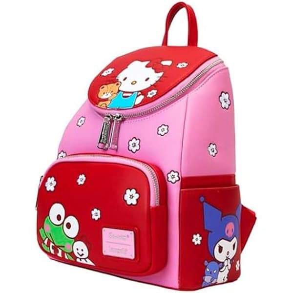 Mini ryggsäck - LOUNGEFLY - Hello Kitty & Friends - Flerfärgad - Syntetisk - Barn