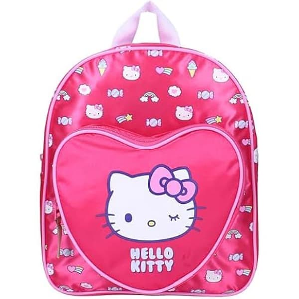 Ryggsäck - VADOBAG - Hello Kitty - Följ Regnbågen - Rosa - One Size - Justerbara axelremmar