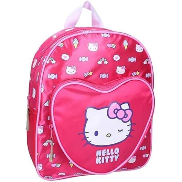 Ryggsäck - VADOBAG - Hello Kitty - Följ Regnbågen - Rosa - One Size - Justerbara axelremmar