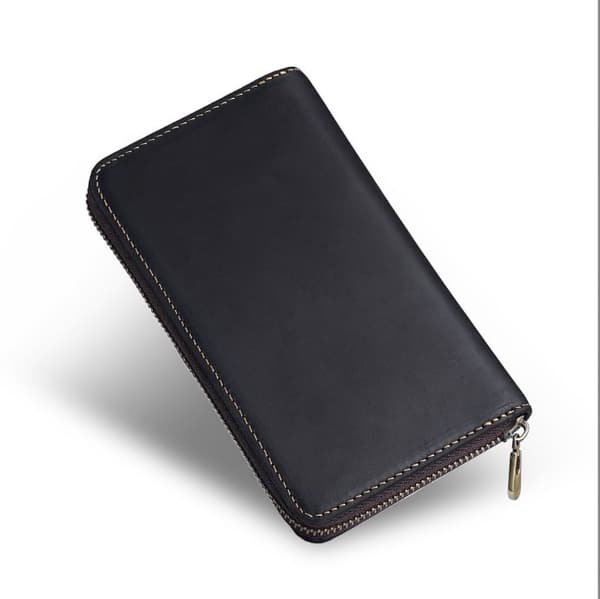 INF Premium Læder Lynlås Pen Etui - Holder Penne & Tilbehør