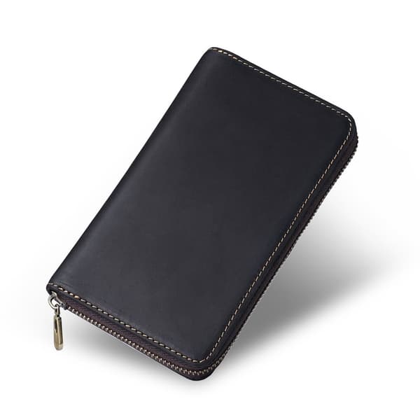 INF Premium Læder Lynlås Pen Etui - Holder Penne & Tilbehør