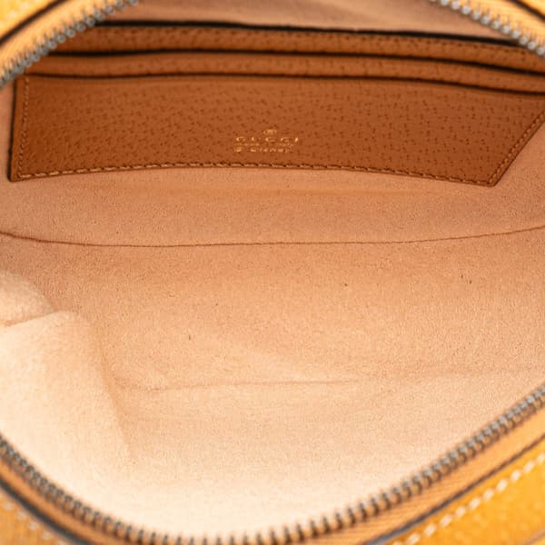 Pre-owned Gucci Disney Micro GG Supreme Round Mickey Mouse Backpack Brown