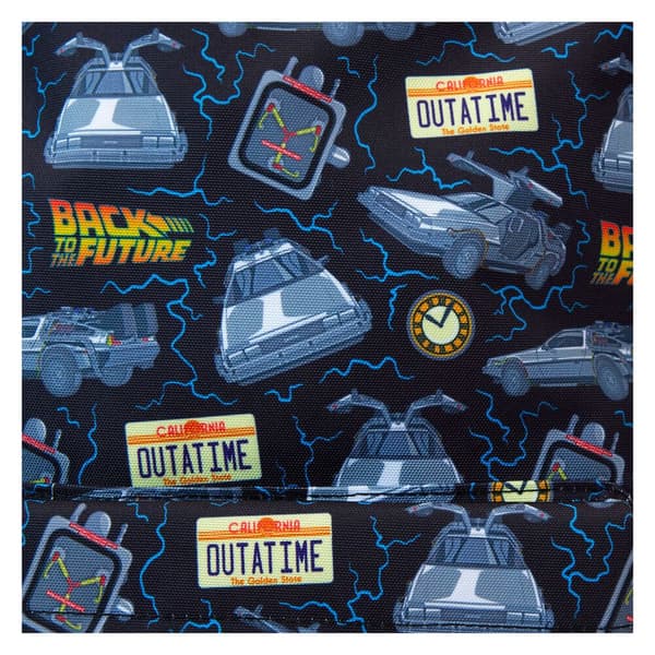 Loungefly Back to the Future 40th Anniversary nylon backpack 44cm