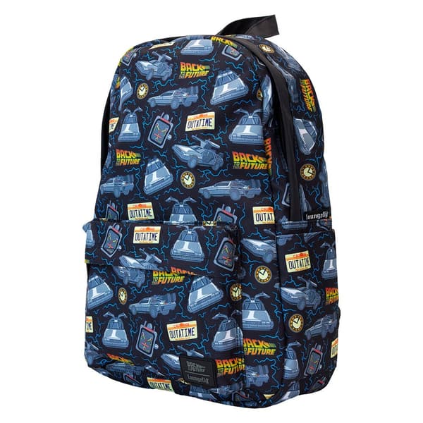 Loungefly Back to the Future 40th Anniversary nylon backpack 44cm