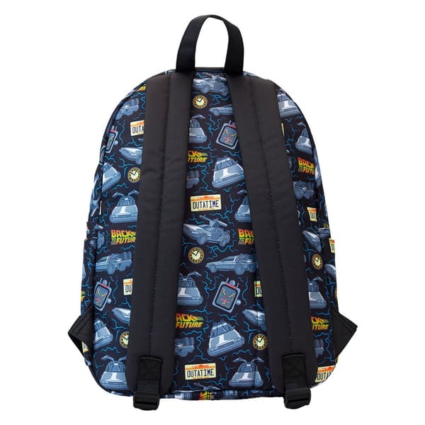 Loungefly Back to the Future 40th Anniversary nylon backpack 44cm