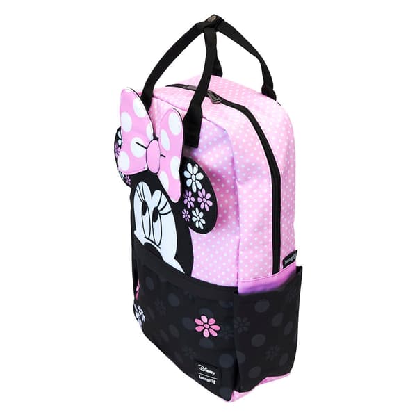 Loungefly Disney Minnie Floral Rock the Dots nylon backpack