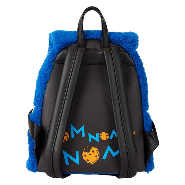 Loungefly Sesame Street Cookie Monster Plush backpack + purse