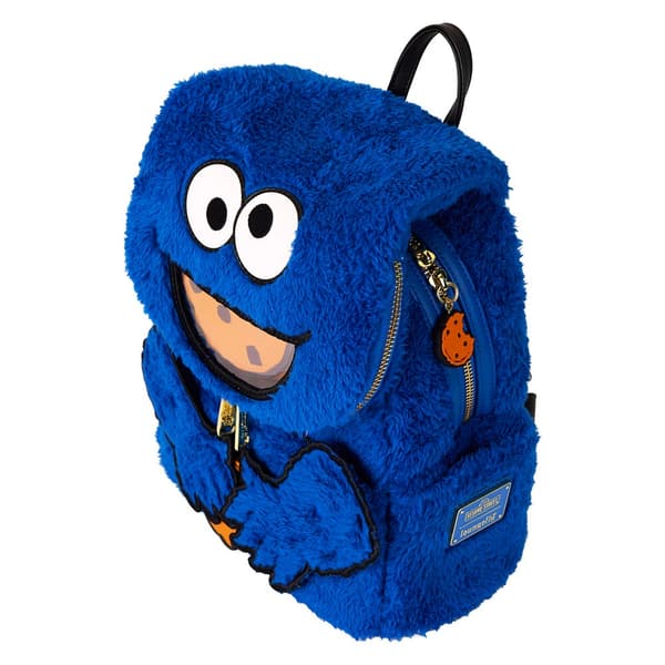 Loungefly Sesame Street Cookie Monster Plush backpack + purse