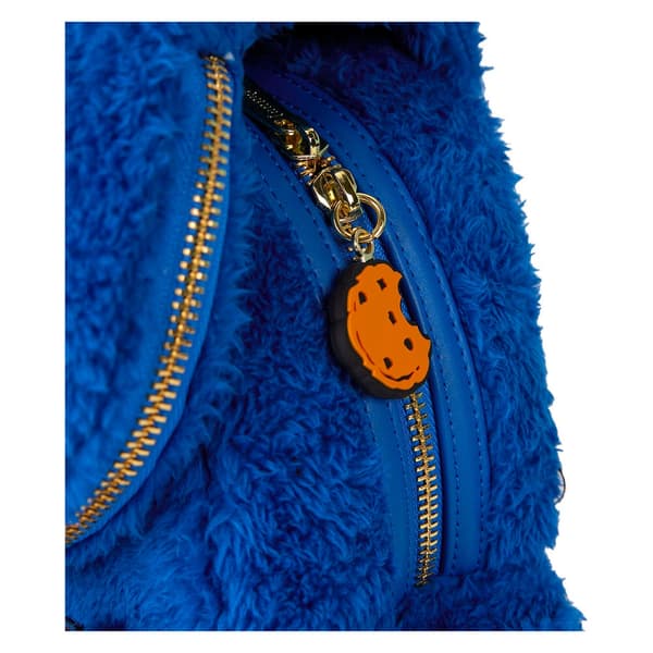 Loungefly Sesame Street Cookie Monster Plush backpack + purse