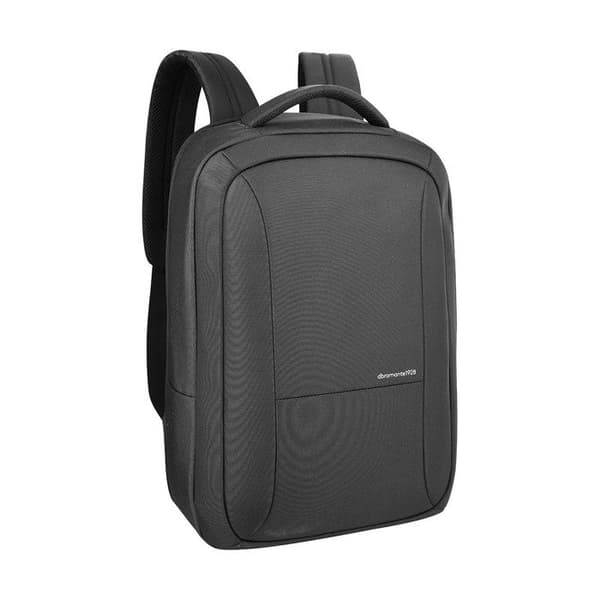 Laptopryggsäck 16 Tum - Grå Läder, Flera Fack