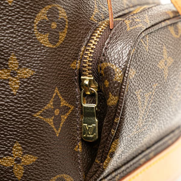 Pre-owned Louis Vuitton Monogram Mini Montsouris Brown