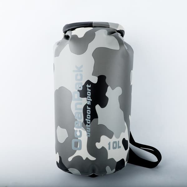 INF Stropløs Udendørs Camping Vandtæt Rygsæk - Camouflage Grå L