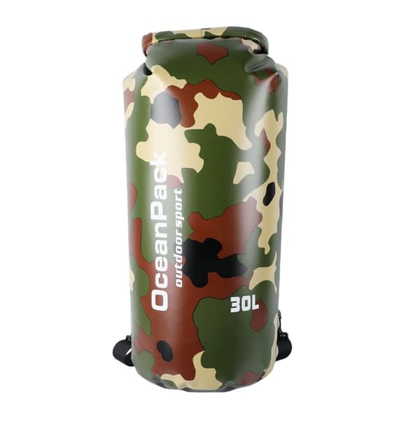 INF Stropløs Udendørs Camping Vandtæt Rygsæk - Camouflage Grøn XXL