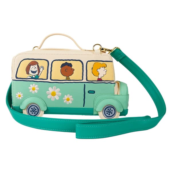 Loungefly Peanuts Road Tri Bus shoulder bag