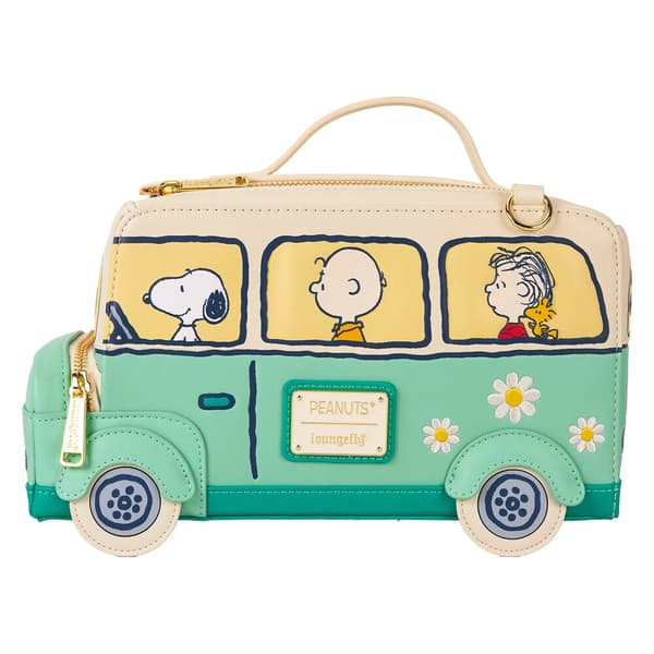 Loungefly Peanuts Road Tri Bus shoulder bag