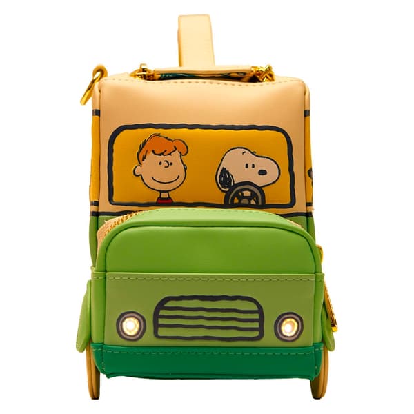 Loungefly Peanuts Road Tri Bus shoulder bag