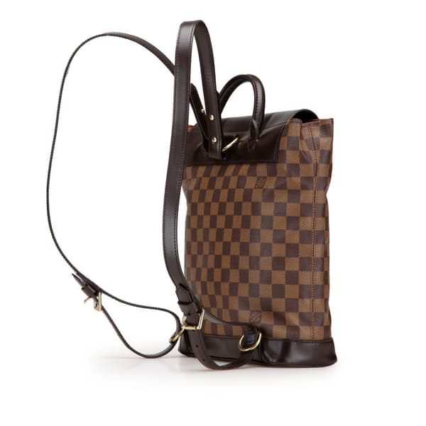 Pre-owned Louis Vuitton Damier Ebene Soho Brown