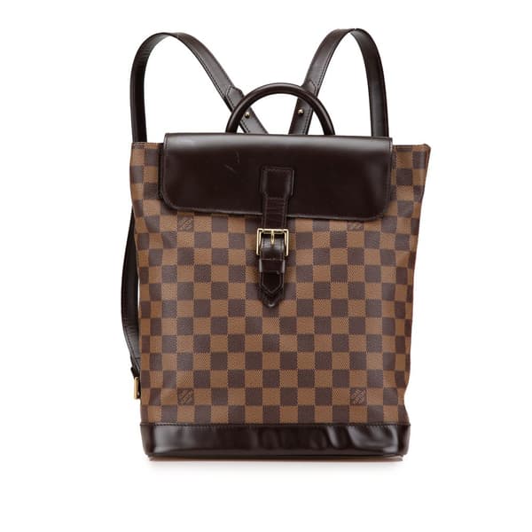 Pre-owned Louis Vuitton Damier Ebene Soho Brown