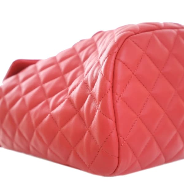 Pre-owned Chanel Small Lambskin Urban Spirit Backpack Red