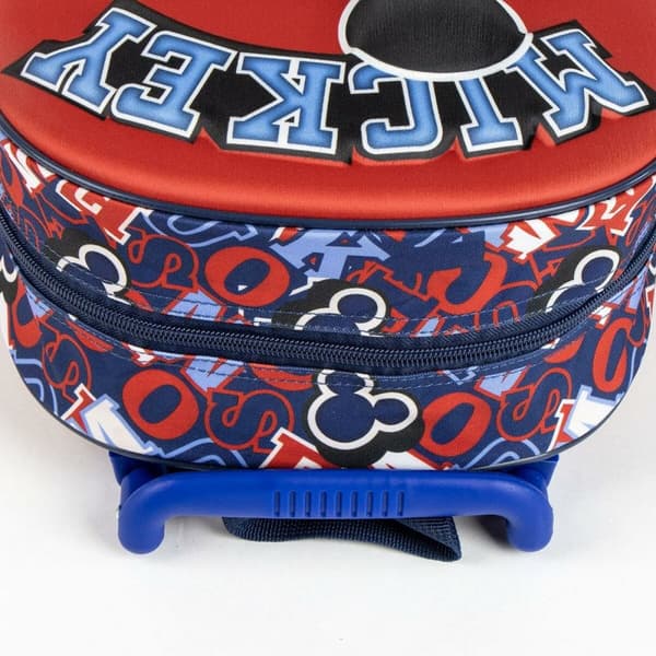 Skolväska med hjul Mickey Mouse 3D