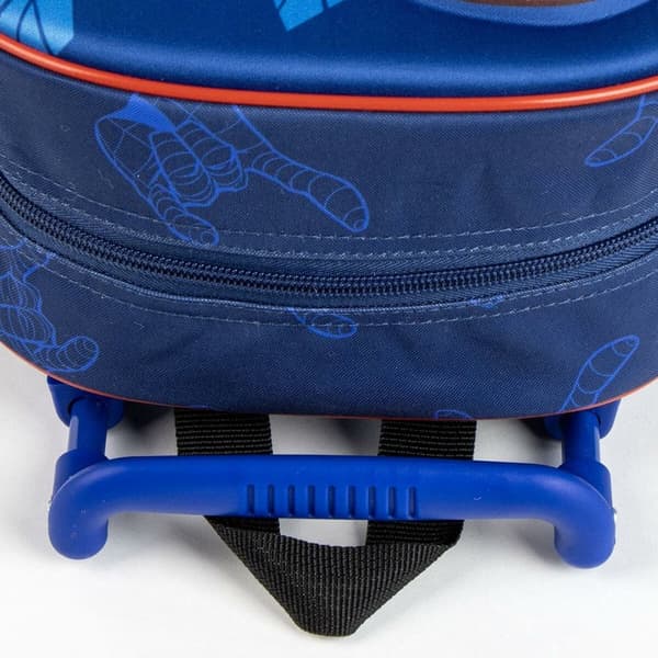 Reppu pyörillä Spider-Man Sininen 3D