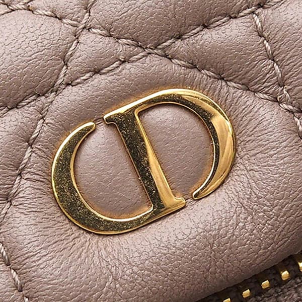 Pre-owned Dior Small Lambskin Cannage Backpack Brown