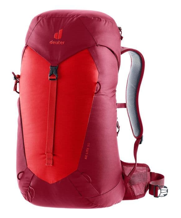 Ryggsäck för vandring - deuter - AC Lite Ryggsäck 30 - Röd - 30L - Ergonomisk och lätt
