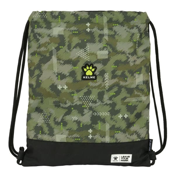 Skopåse med remmar Kelme Travel Svart Grön 35 x 40 x 1 cm