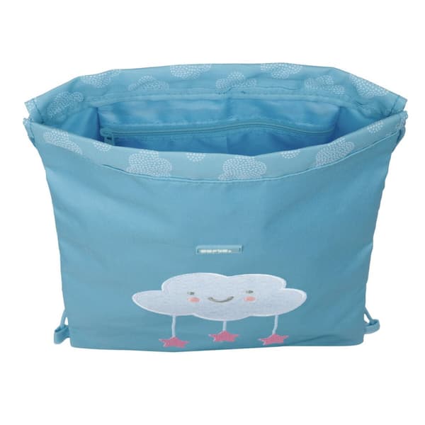Skopåse med remmar Safta Nube Blå 26 x 34 x 1 cm