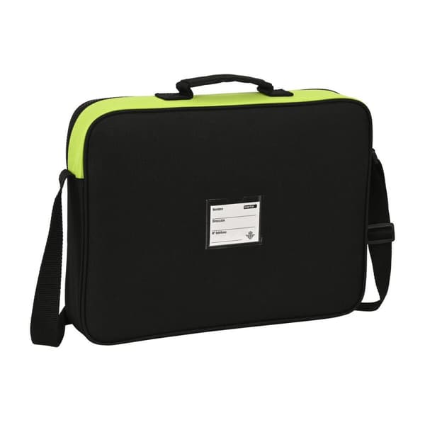 Skolväska Real Betis Balompié Svart Lime 38 x 28 x 6 cm