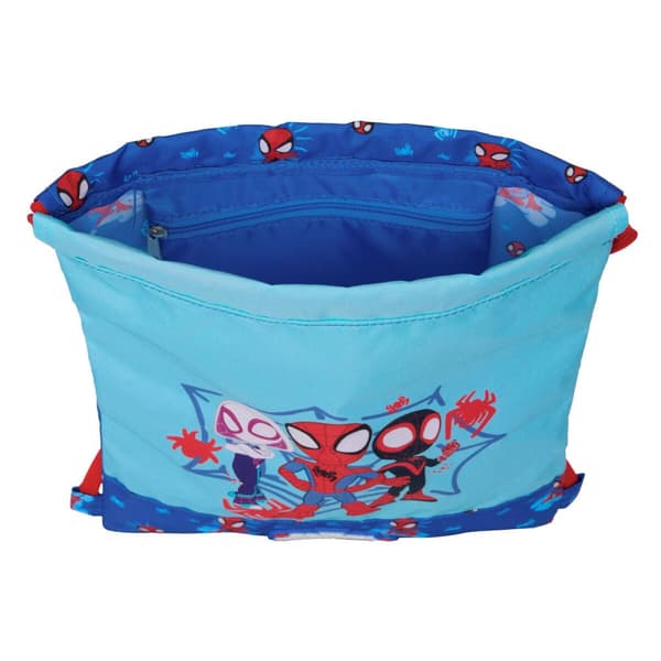 Skopåse med remmar Spidey Blå 26 x 34 x 1 cm