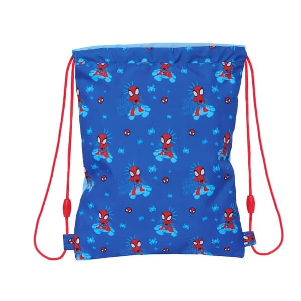 Skopåse med remmar Spidey Blå 26 x 34 x 1 cm
