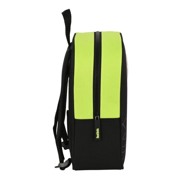 Skolryggsäck Real Betis Balompié Svart Lime 22 x 27 x 10 cm