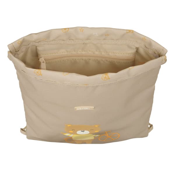 Skopåse med remmar Safta Osito Beige 26 x 34 x 1 cm