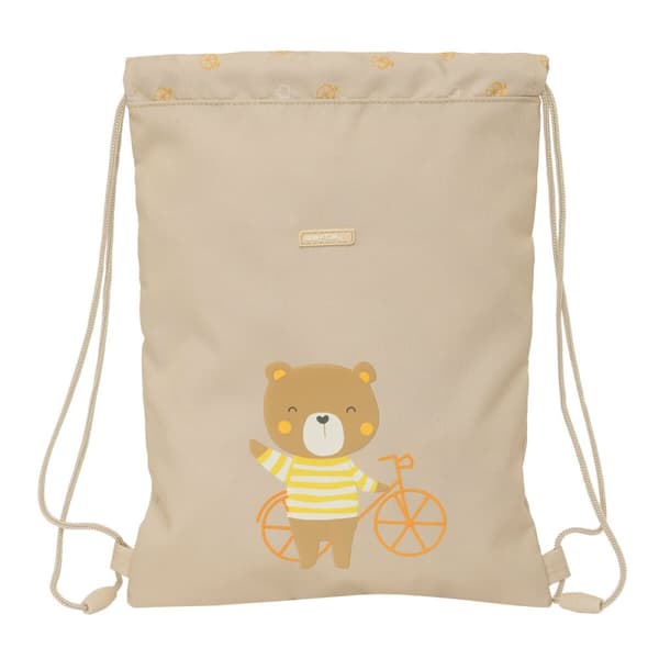 Skopåse med remmar Safta Osito Beige 26 x 34 x 1 cm