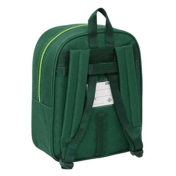 Skolväska med hjul Real Betis Balompié Grön 22 x 27 x 10 cm