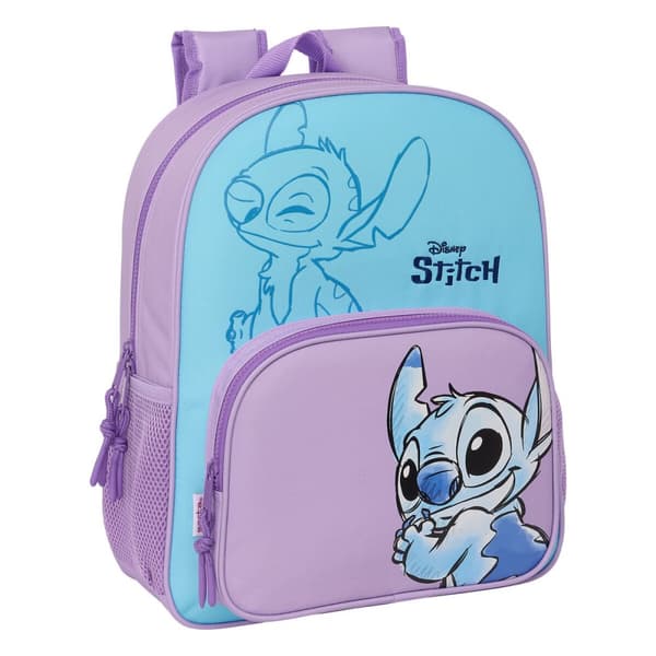 Skolryggsäck Lilo & Stitch Sweet Blå Lila 32 x 38 x 12 cm